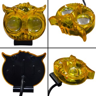 Универсален фар за мотор скутер диоден с лупа